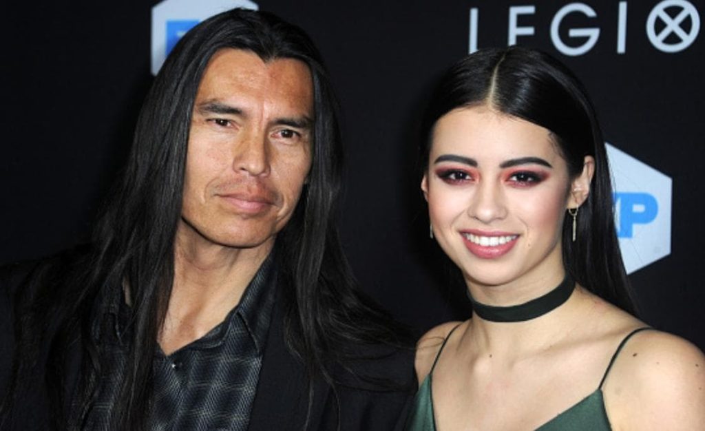 Amber Midthunder With Her Father